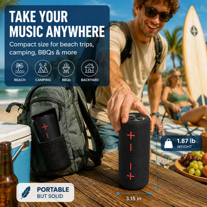 2-in-1 Stereo,20W Split Wireless Speaker-Multifunctional Portable Magnetic Waterproof Bluetooth V5.3 Sound System, Wireless Pairing & Multi-Device Connection,USB/Audio Cable Charging,for Home/Outdoor Use,SummerWins,Smartphone Compatible,DealsForYouDays,