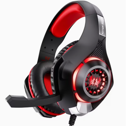 Gaming Headset with Noise-Canceling Mic – Deep Bass Stereo Sound, Compatible with PS4/PS5/Xbox One/Switch/PC