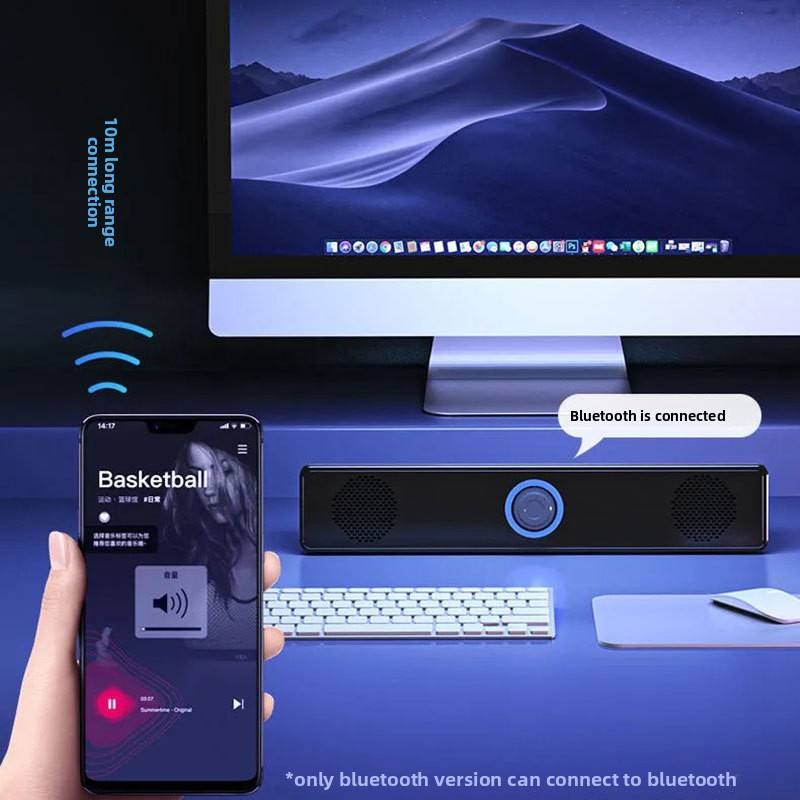 2026 New Home Audio Speaker, Dual Speakers Desktop Sound Box for PC, Wired & Bluetooth Laptop Speaker, Heavy Bass Subwoofer, Cash On Delivery, Free Delivery