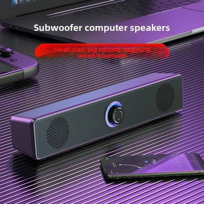 2026 New Home Audio Speaker, Dual Speakers Desktop Sound Box for PC, Wired & Bluetooth Laptop Speaker, Heavy Bass Subwoofer, Cash On Delivery, Free Delivery