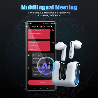 HTC NE49 Wireless Earbuds Bluetooth 6.0 Gaming Headsets High Fidelity IPX5 Waterproof, Suitable for Office, Sports, Study and Audio Calls, Built-in Microphone, TWS Earphones image 6