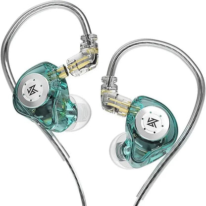 KZ EDX Pro In-Ear Monitor Earphone Headset, Dual DD HiFi Stereo Sound Wired Electronic Audio Earbuds, Premium Earbuds, Noise-Cancelling for Sports and Gaming, Noise-Reduction Headphones