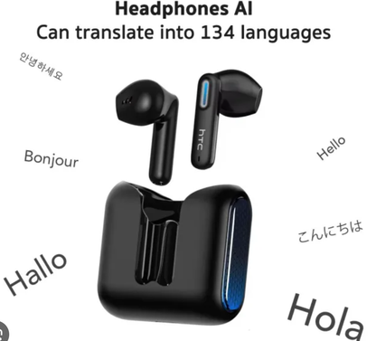 HTC NE49 Wireless Earbuds Bluetooth 6.0 Gaming Headsets High Fidelity IPX5 Waterproof, Suitable for Office, Sports, Study and Audio Calls, Built-in Microphone, TWS Earphones