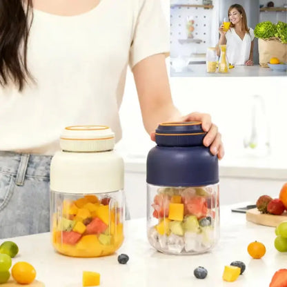 [Ensure the juicer is tightened before use.]Portable Household Appliances Juicer,USB Rechargeable Juice Blender Cup,Multifunctional juicermachine ,Summer Essentials Smoothieblender