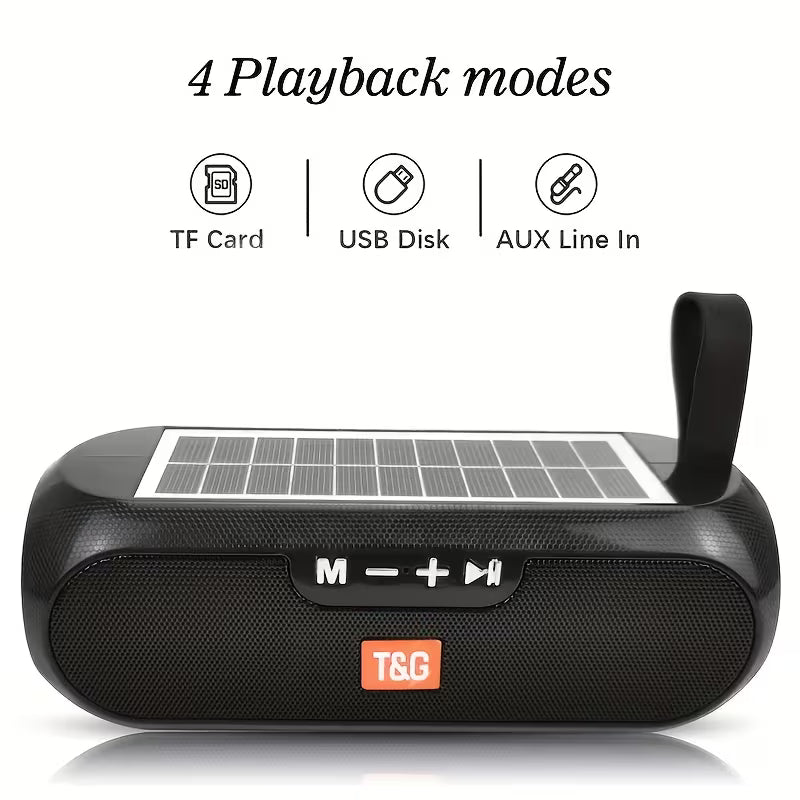 TG182 Solar Speaker – Wireless Outdoor,10W USB Portable,TF Card & FM Radio,AUX Input – Perfect for Outdoor,Party & Daily Use