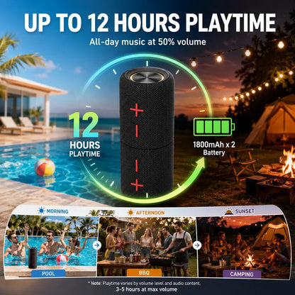 2-in-1 Stereo,20W Split Wireless Speaker-Multifunctional Portable Magnetic Waterproof Bluetooth V5.3 Sound System, Wireless Pairing & Multi-Device Connection,USB/Audio Cable Charging,for Home/Outdoor Use,SummerWins,Smartphone Compatible,DealsForYouDays,