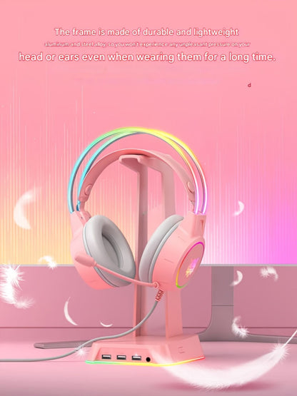 x15 gaming headset rgb lighting cat ear gaming image 9
