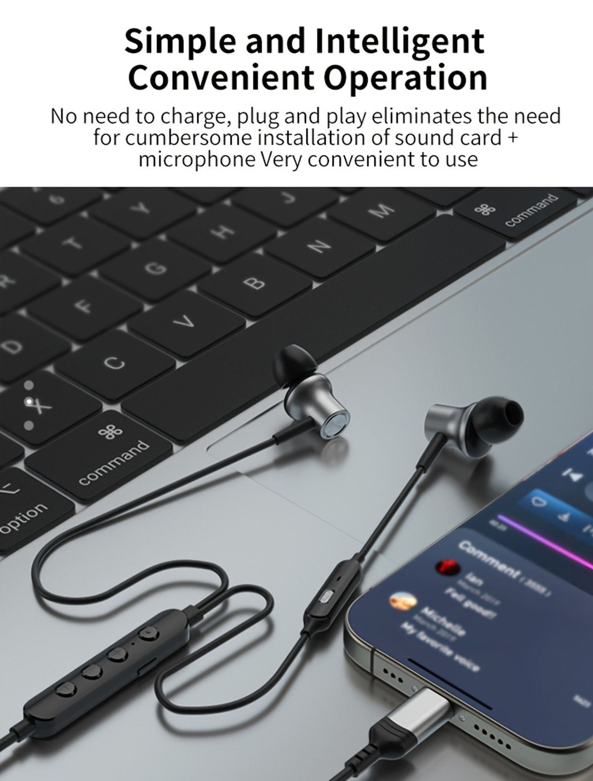 type c wired voice changing in ear karaoke earbuds multi image 9