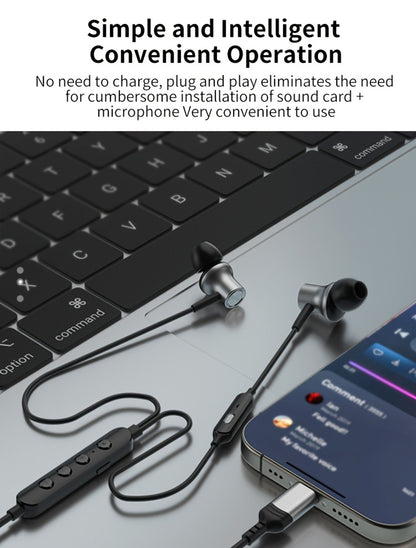 type c wired voice changing in ear karaoke earbuds multi image 9