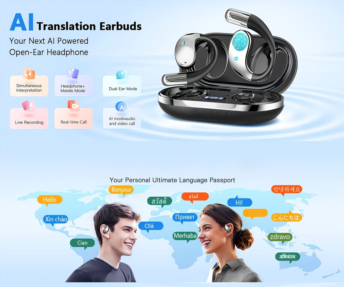 ai language translator earbuds 156 languages accents real image 3