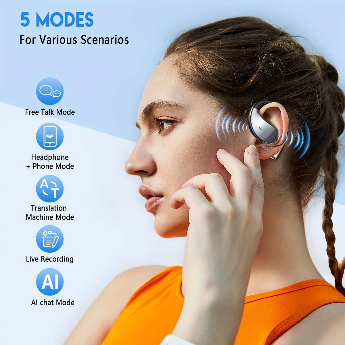 ai language translator earbuds 156 languages accents real image 8