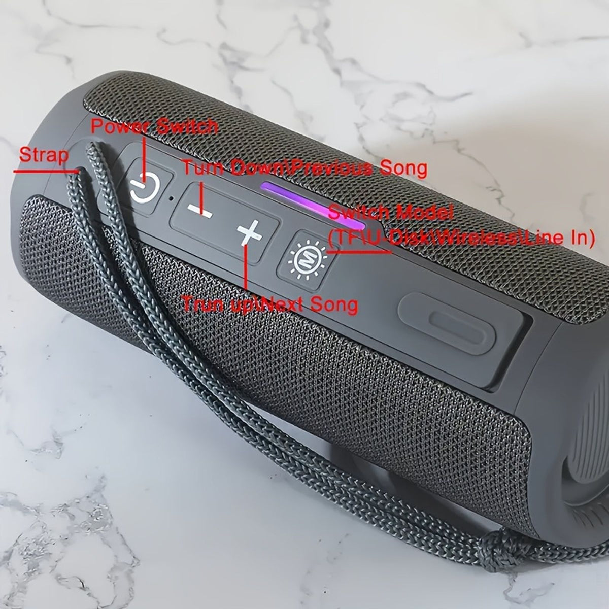tg365 wireless speaker led light portable outdoor wireless image 6