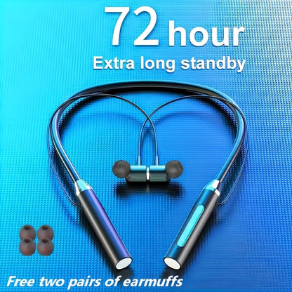 new wireless neck earphone enc noise reduction high